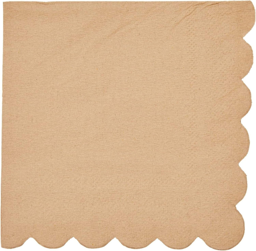 Nude kaffiservíettur - 16 stk