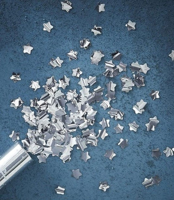 Silfur stjörnu confetti sprengja 50cm