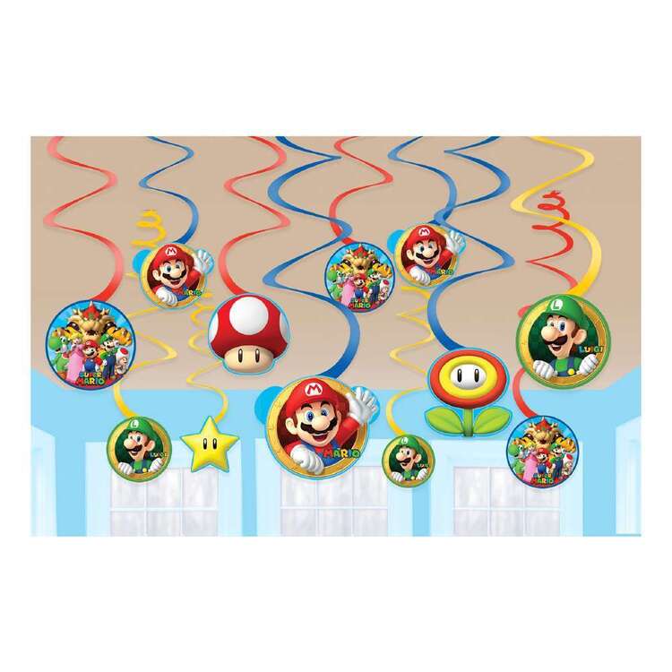 Super Mario loftskraut  12 stk