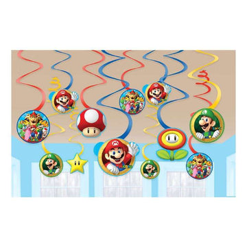 Super Mario loftskraut  12 stk
