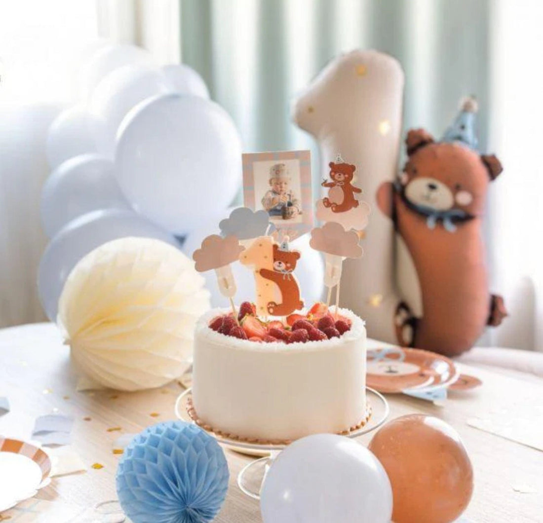 First Birthday cake topper - 5stk