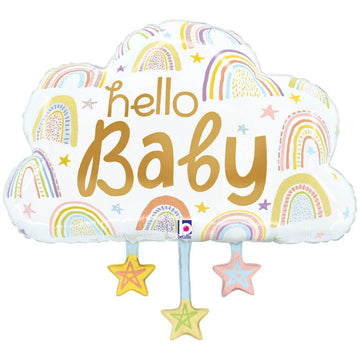 Skýja “hello baby” áblaðra  70cm