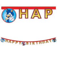Sonic “Happy Birthday” skrautlengja  2m