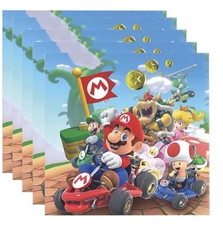Super Mario Matarservíettur 20stk.