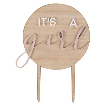 Viðar kökutoppur “It´s a girl”