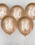 “60” blöðrur, 5 stk