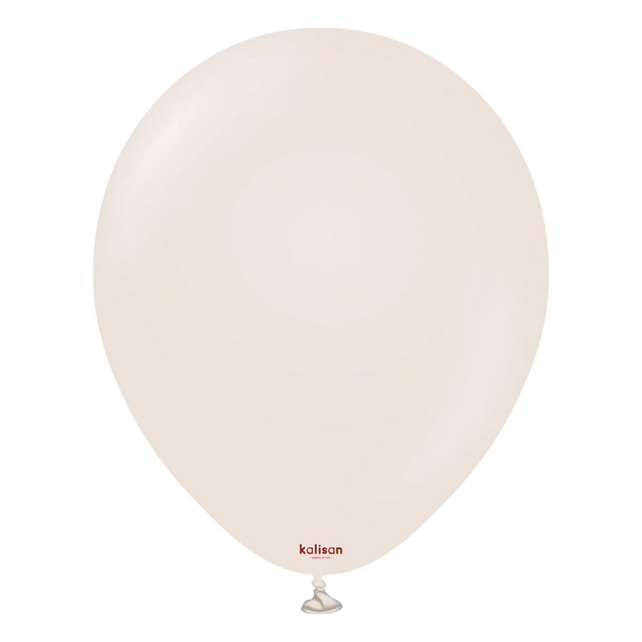 Kremuð Retro White mött blaðra  30 cm