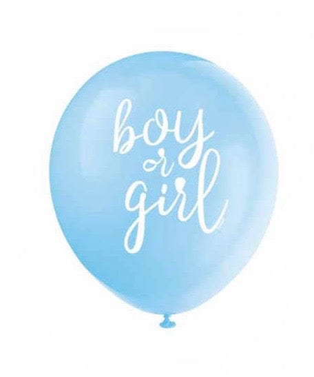 “Boy or girl” blöðrur (2 litir)  30cm