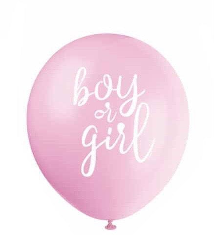 “Boy or girl” blöðrur (2 litir)  30cm