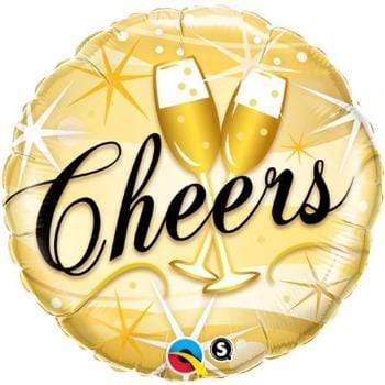 Gyllt "Cheers" hringlótt álblaðra - 45cm