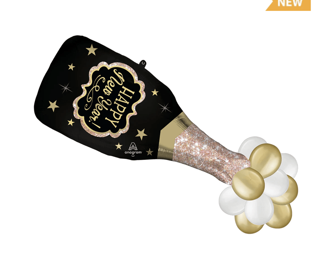 Risa "Happy new year" kampavínsblaðra - 119cm