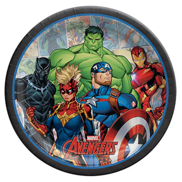 Avengers Marvel diskar- 8stk í pakka 23cm