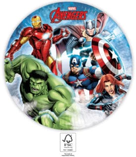 Avengers Marvel matardiskar  8stk