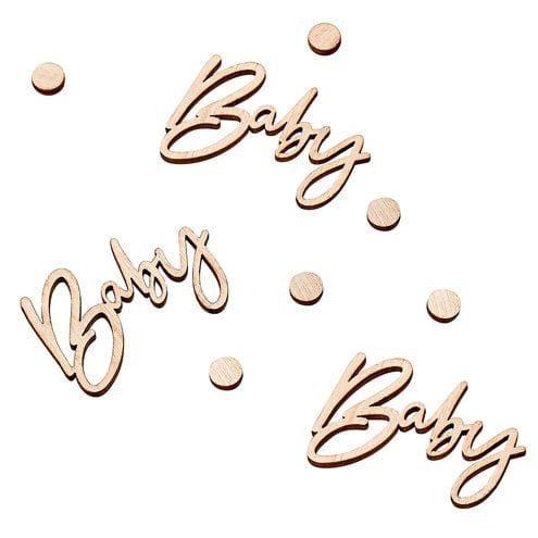 “Baby” confetti úr við 18 stk