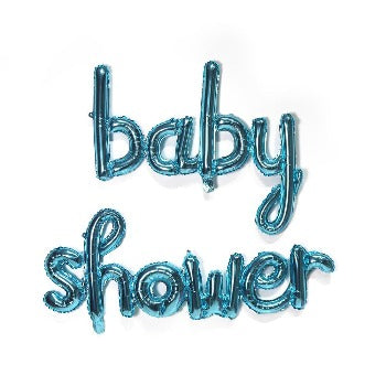 Baby shower blaðra blá