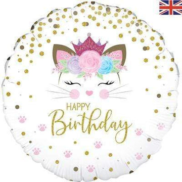 Kisu "Happy Birthday" álblaðra- 45cm