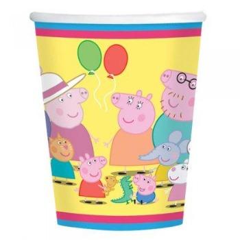 Peppa pig glös 8 stk í pakka