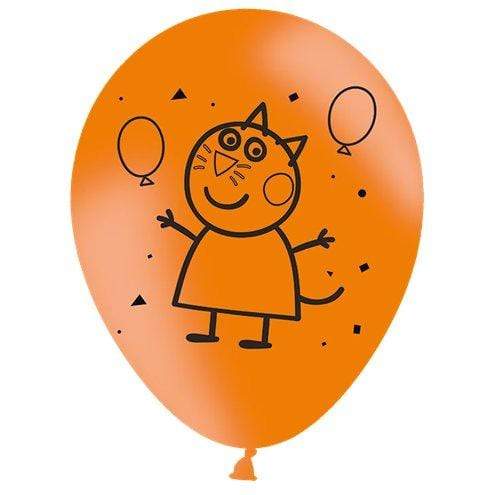 Peppa Pig blaðra latex- 28cm appelsínugul