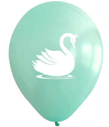 Svana blaðra pastel græn- 30cm