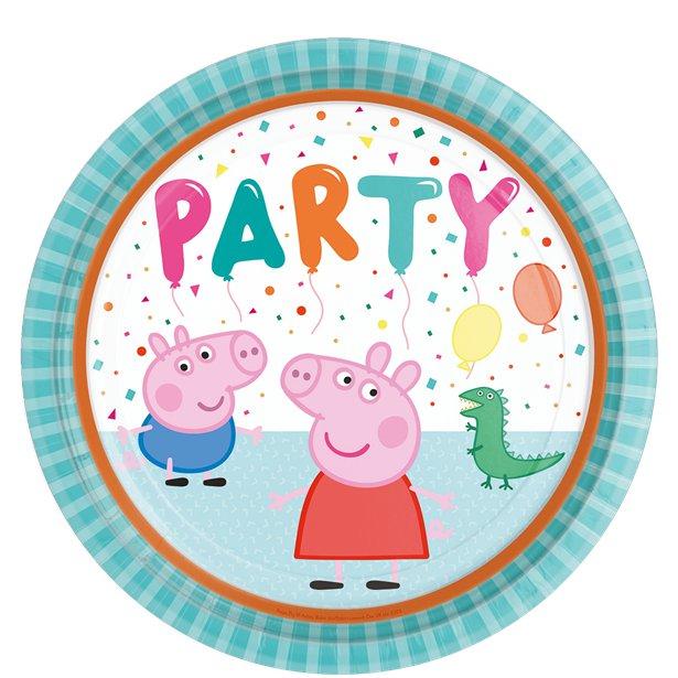 Peppa Pig "Party" matardiskar 8 stk