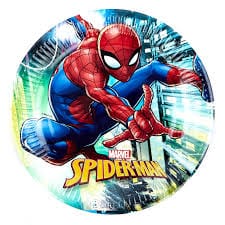 Spiderman diskar - 8 stk í pakka, 23cm