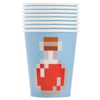 Minecraft glös grá - 8 stk í pakka