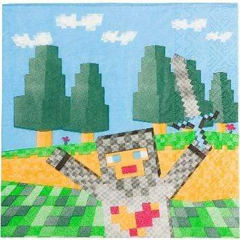 Minecraft medieval matarservíettur 16 stk
