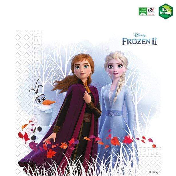 Frozen servíettur 33cmx33cm - 20stk í pakka