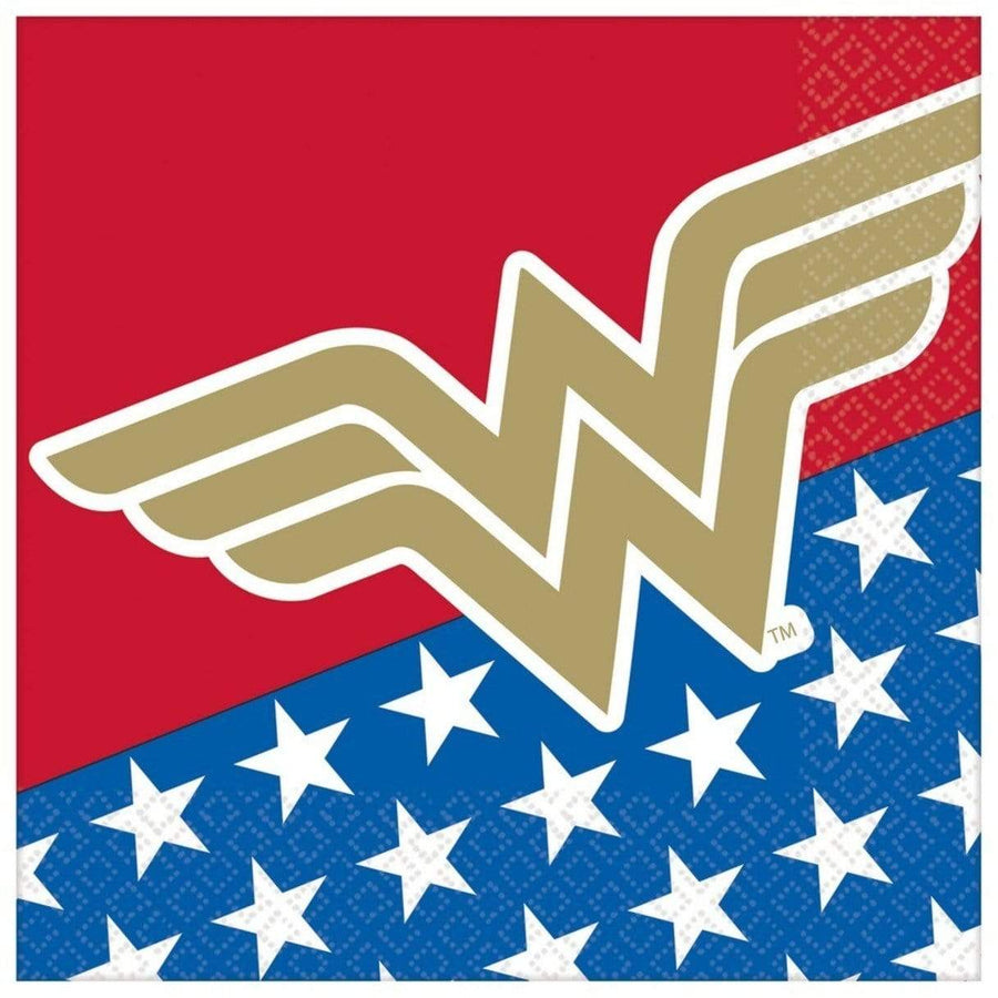 Wonder Woman servíettur - 16 stk í pakka