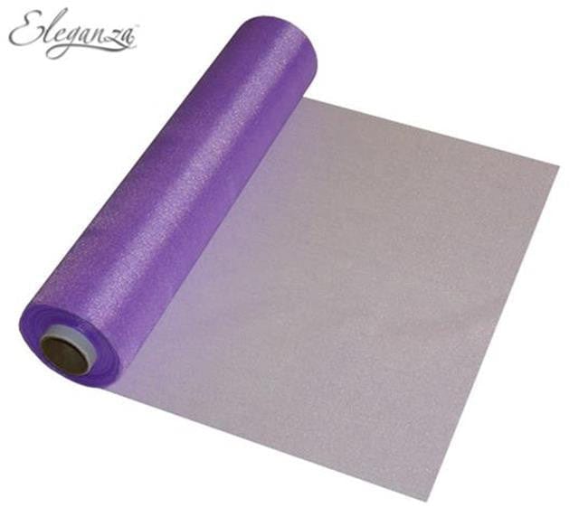 Fjólublár organza renningur 29cm x 25m