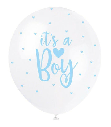 It´s a boy blaðra hvít- 30cm