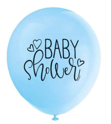 Blá “baby shower” blaðra, 30cm