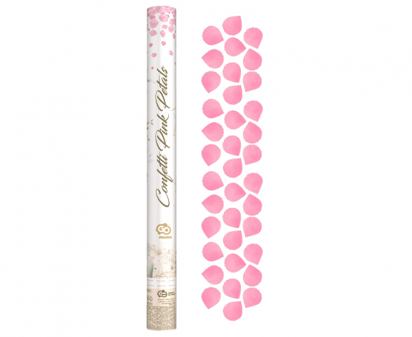 Bleik rósablaða confetti sprengja - 60cm