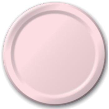 Fölbleikir pappadiskar - 16 stk í pakka
