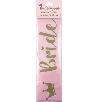 Bleikur "Bride to be" borði