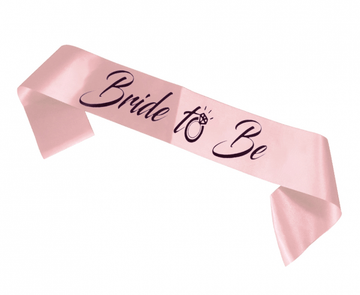 Bleikur "Bride to be" borði