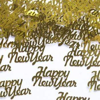 Gyllt "Happy New Year" Confetti