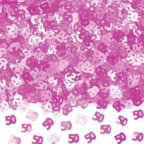 Confetti 50 ára - bleikt