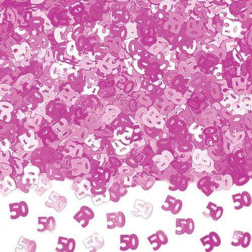 Confetti 50 ára - bleikt