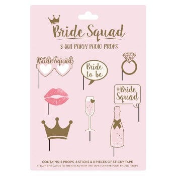 Bride squad props - 8 stk í pakka