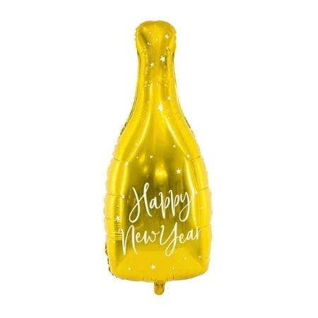 Gyllt “Happy New Year” Kampavínsálblaðra - 82cm