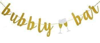 "Bubbly bar" gyllt glimmer skrautlengja  3m