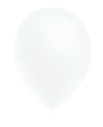 Hvít mött blaðra - 28cm