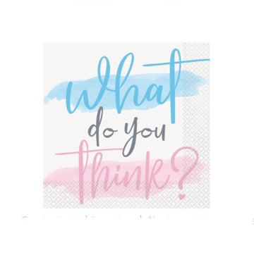 Kynja servíettur "What do you think"? - 16 stk
