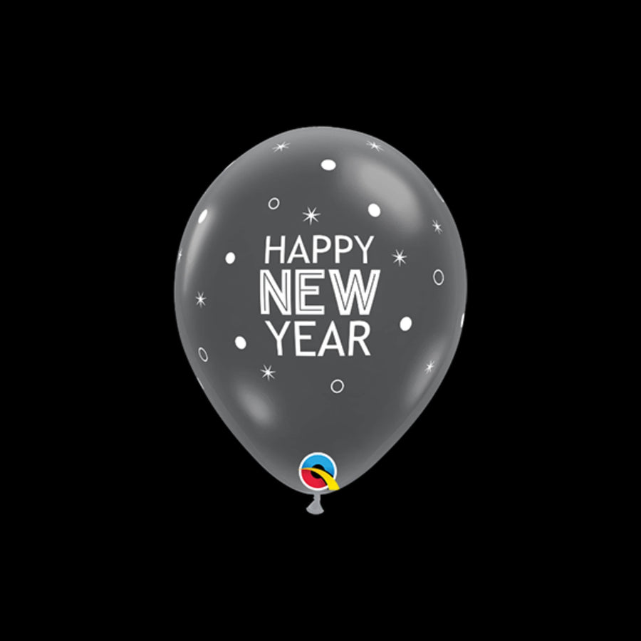 Happy new year clear balloon- 28cm