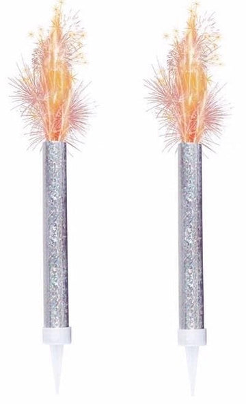 Kökublys silfur 2 stk - 12cm