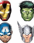 Avengers andlitsgrímur- 6 stk í pakka