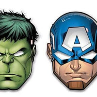 Avengers andlitsgrímur- 6 stk í pakka