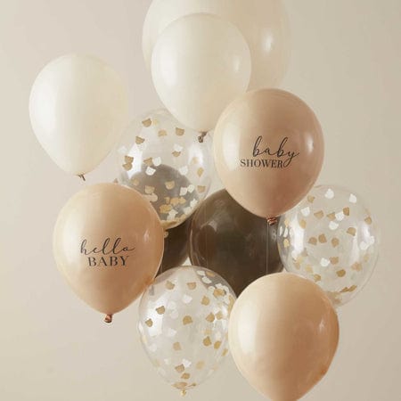Baby shower “Hello Baby” nude blöðrupakki  11stk