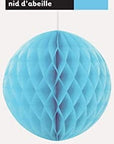 honeycomb kúla ljósblá - 20cm